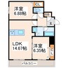 シャーメゾン健軍Ｅａｓｔ 2LDKの間取り