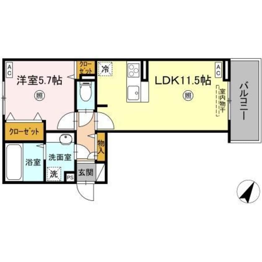 間取図 ミル・ルミエールⅡ