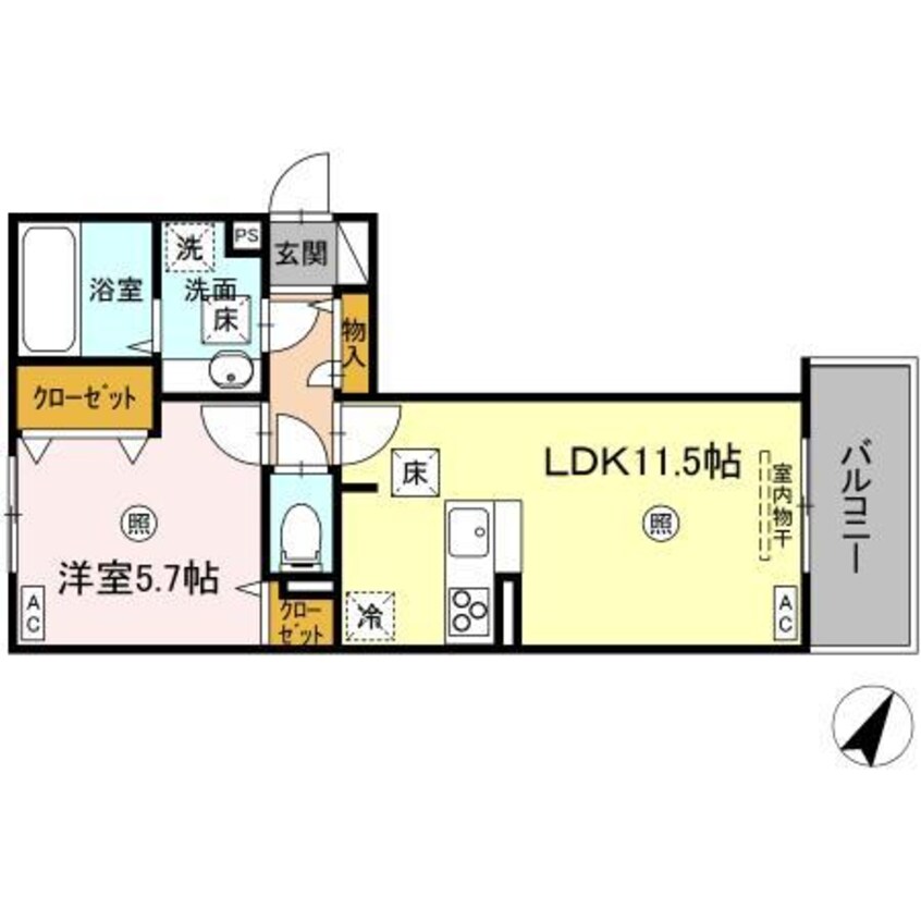 間取図 ミル・ルミエールⅡ