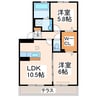 産交バス（熊本市）/松の本 徒歩4分 1階 築10年 2LDKの間取り