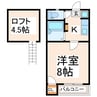 熊本都市バス（熊本市）/鉄砲塚 徒歩1分 2階 築19年 1Kの間取り