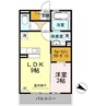熊本都市バス（熊本市）/県立大通り 徒歩2分 3階 築13年 1LDKの間取り