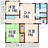 産交バス（熊本市）/西戸島 徒歩4分 3階 築36年 3DKの間取り