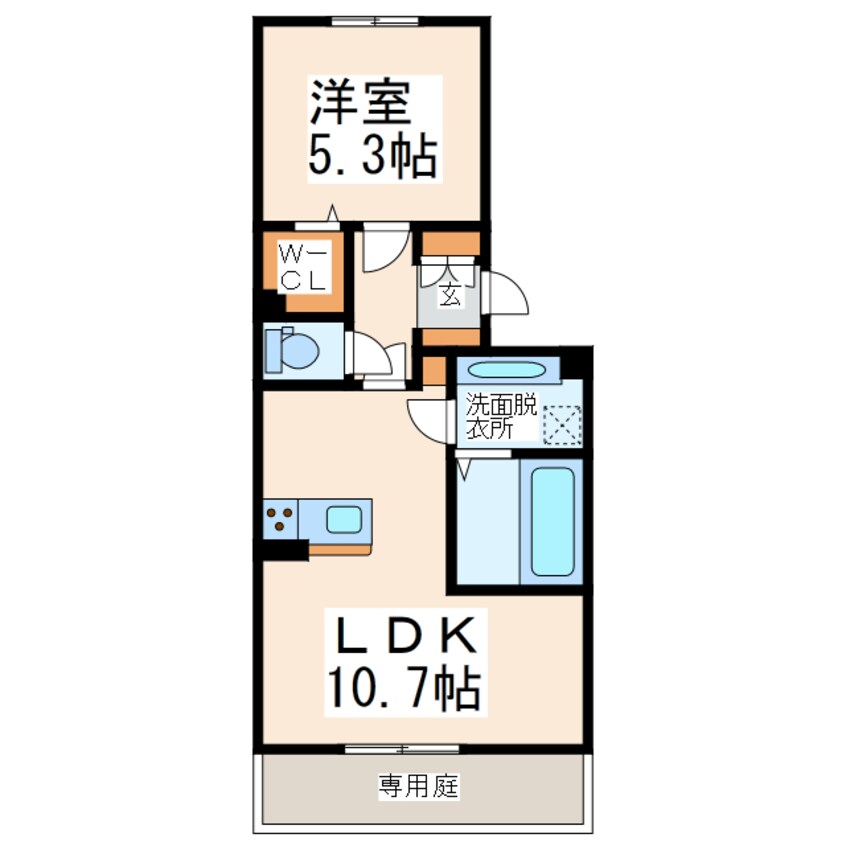 間取図 産交バス（熊本市）/託麻台入口 徒歩7分 1階 築2年