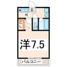 産交バス（熊本市）/長嶺 徒歩3分 3階 築27年 1Kの間取り