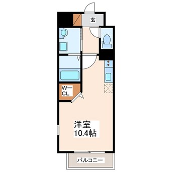 間取図 プランドール西子飼