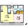 産交バス（熊本市）/ゆめタウンサンピアン前 徒歩6分 2階 築8年 1LDKの間取り