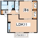 グランデージュの間取図