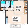 産交バス（熊本市）/インターチェンジ前 徒歩7分 2階 築20年 1LDKの間取り