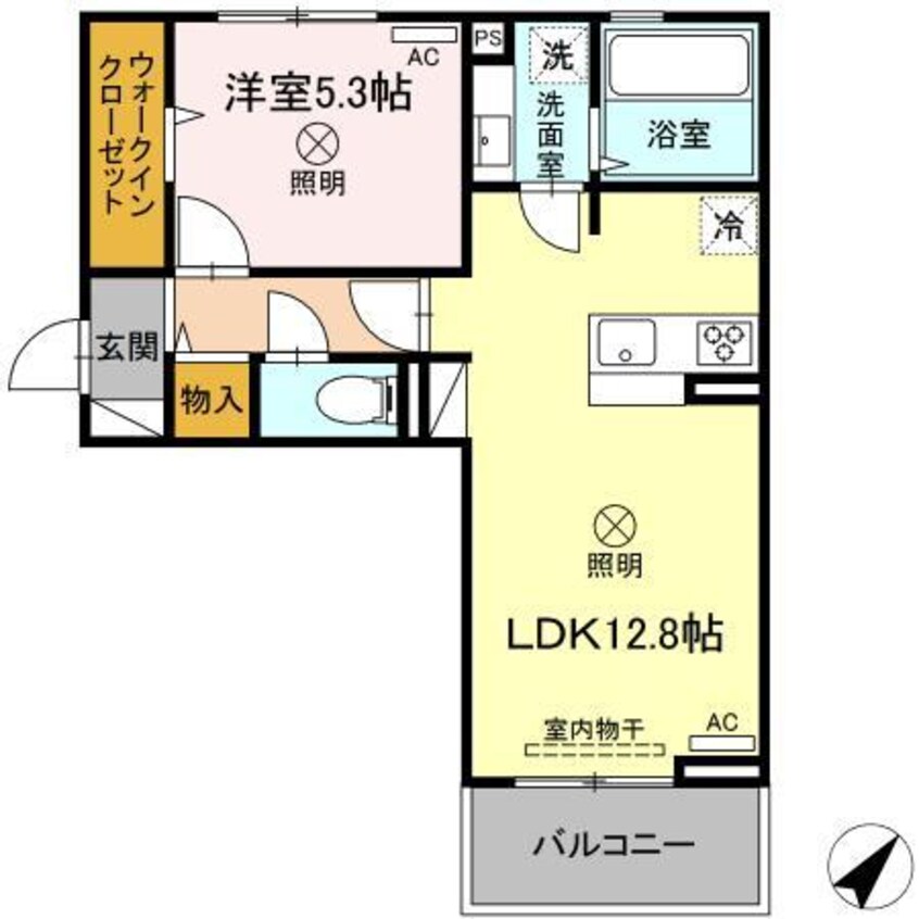 間取図 豊肥本線<阿蘇高原線>/武蔵塚駅 徒歩36分 2階 築1年