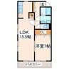 熊本都市バス（熊本市）/新外中通り 徒歩2分 1階 築17年 1LDKの間取り