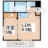 VERENA保田窪本町 1LDKの間取り