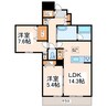 表参道グレイスK 2LDKの間取り