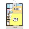 パークサイド３５ 1DKの間取り