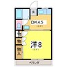 パークサイド３５ 1DKの間取り