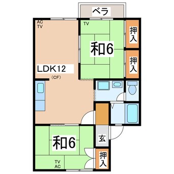 間取図 セジュールＫ