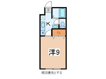 間取図 奥羽本線・山形線/置賜駅 徒歩33分 1階 築19年