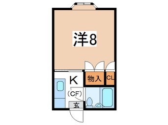 間取図 コーポさくらんぼＢ