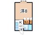 コーポさくらんぼＢ 1Kの間取り