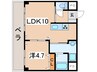 舟山ハイツ 1LDKの間取り