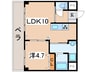 舟山ハイツ 1LDKの間取り