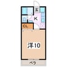 エルミタージュⅠ 1Kの間取り