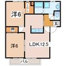 レミング春日Ａ 2LDKの間取り