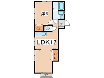 間取図 奥羽本線・山形線/米沢駅 車移動　5分3.4km 2階 築25年