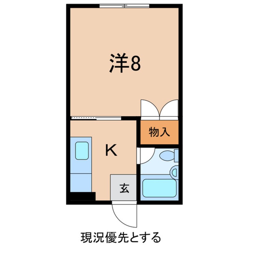 間取図 奥羽本線・山形線/米沢駅 車移動　4分2.6km 2階 築33年