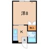 奥羽本線・山形線/米沢駅 車移動 2階 築34年 1Kの間取り