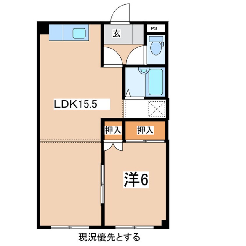 間取図 奥羽本線・山形線/米沢駅 車移動　4分2.6km 2階 築33年