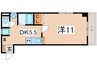 奥羽本線・山形線/米沢駅 車移動 1階 築20年 1DKの間取り