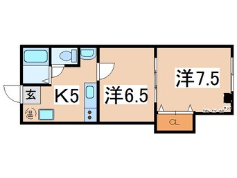 間取図 奥羽本線・山形線/置賜駅 車移動　5分3km 2階 築28年