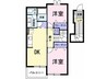 奥羽本線・山形線/米沢駅 車移動 2-2階 築21年 2LDKの間取り