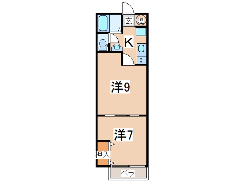 間取図 奥羽本線・山形線/米沢駅 車移動　6分4.2km 1階 築19年