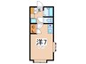 ピュアパープル 1Rの間取り