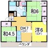 ピュアホワイト 3DKの間取り