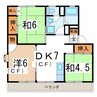 ピュアホワイト 3DKの間取り