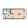 メゾンアムール 1Kの間取り