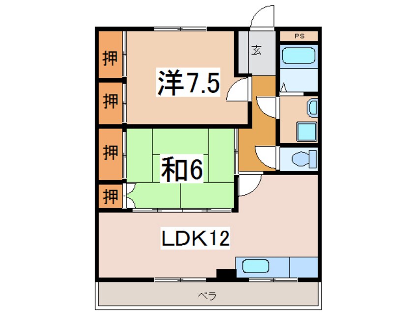 間取図 Ｋフルネス