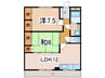 Ｋフルネス 2LDKの間取り