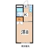 ライオンズハイツＴ 1Kの間取り