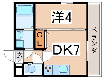 間取図 米坂線（東北地方）/南米沢駅 徒歩13分 4階 築17年