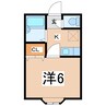 イノセントハウスＡ棟 1Kの間取り