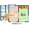 米坂線（東北地方）/西米沢駅 徒歩18分 2階 築37年 1DKの間取り
