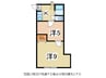 アベニール桑山 2Kの間取り