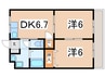 ライフステージアルヴァⅣ 2DKの間取り