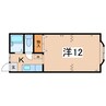 ルーブルざおう 1Kの間取り