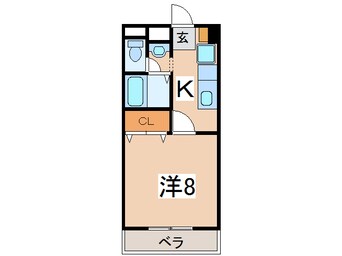 間取図 レインボーサウスＢ