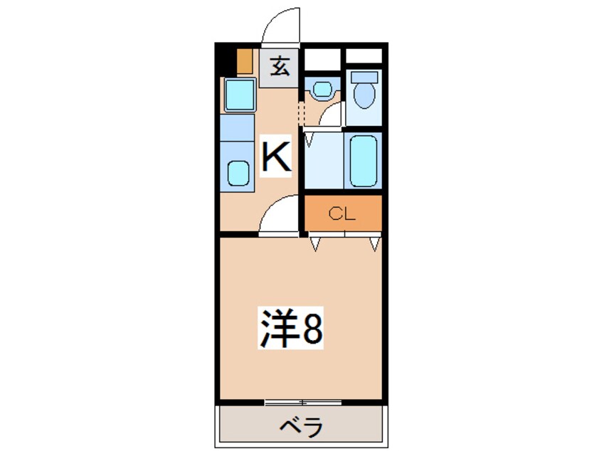 間取図 レインボーサウスＢ